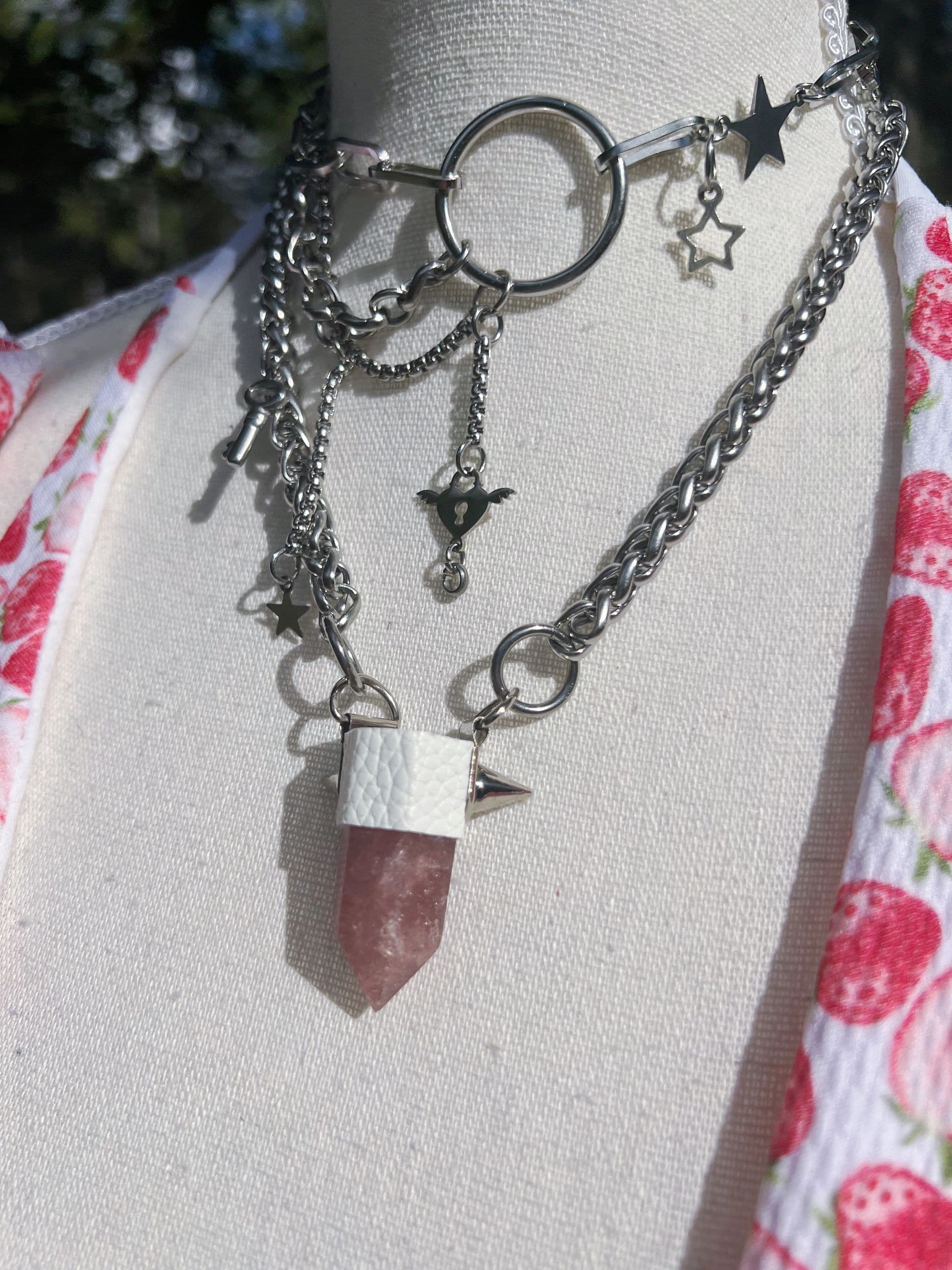 Strawberry Quartz Necklace