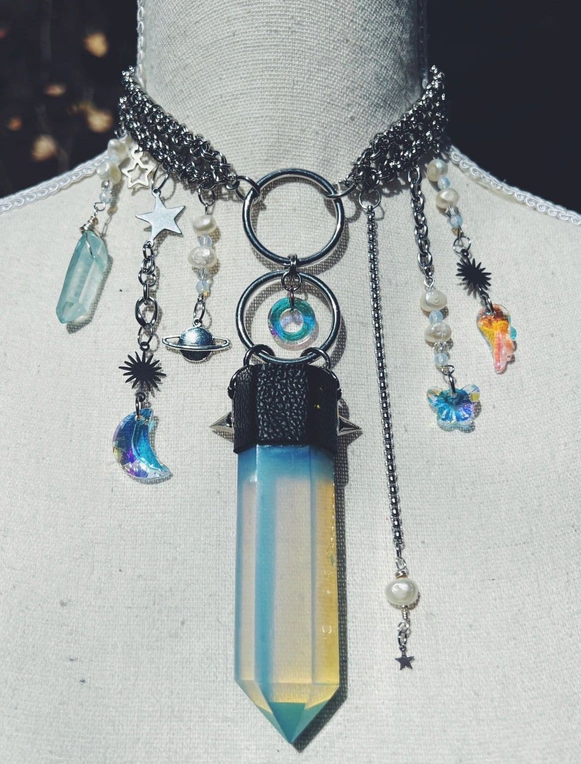 Opal Tower Choker