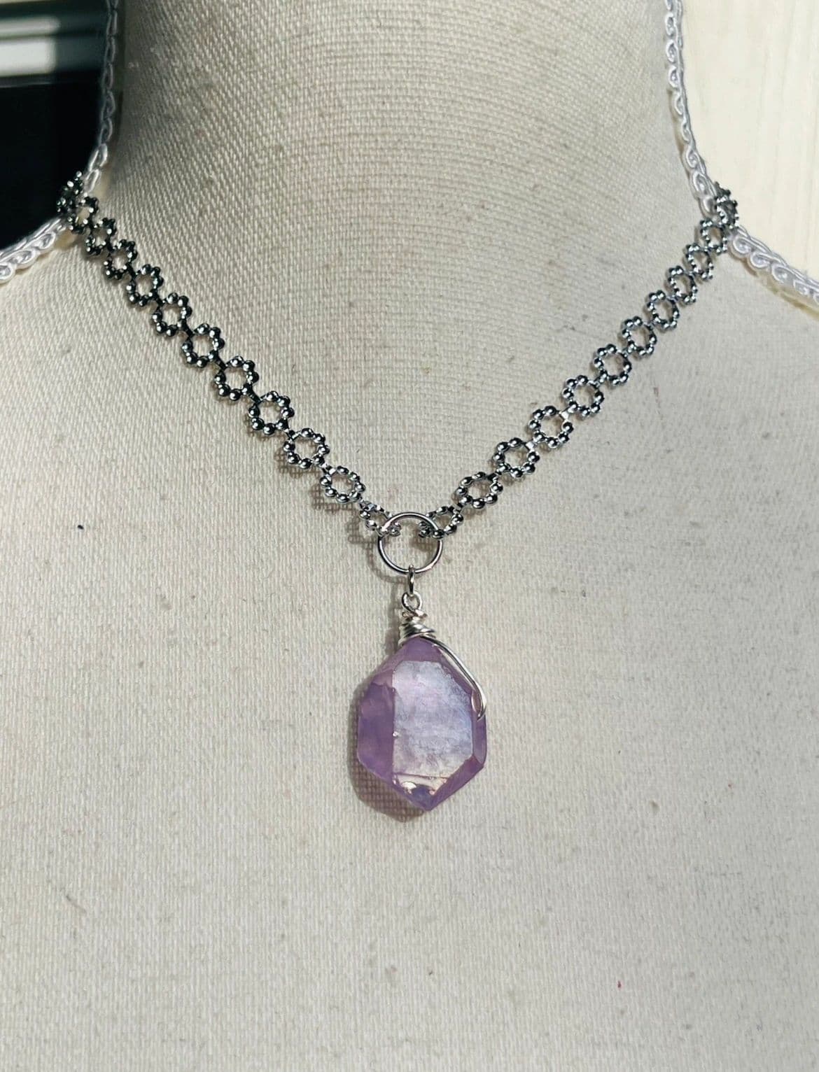 Purple Angel Aura Choker