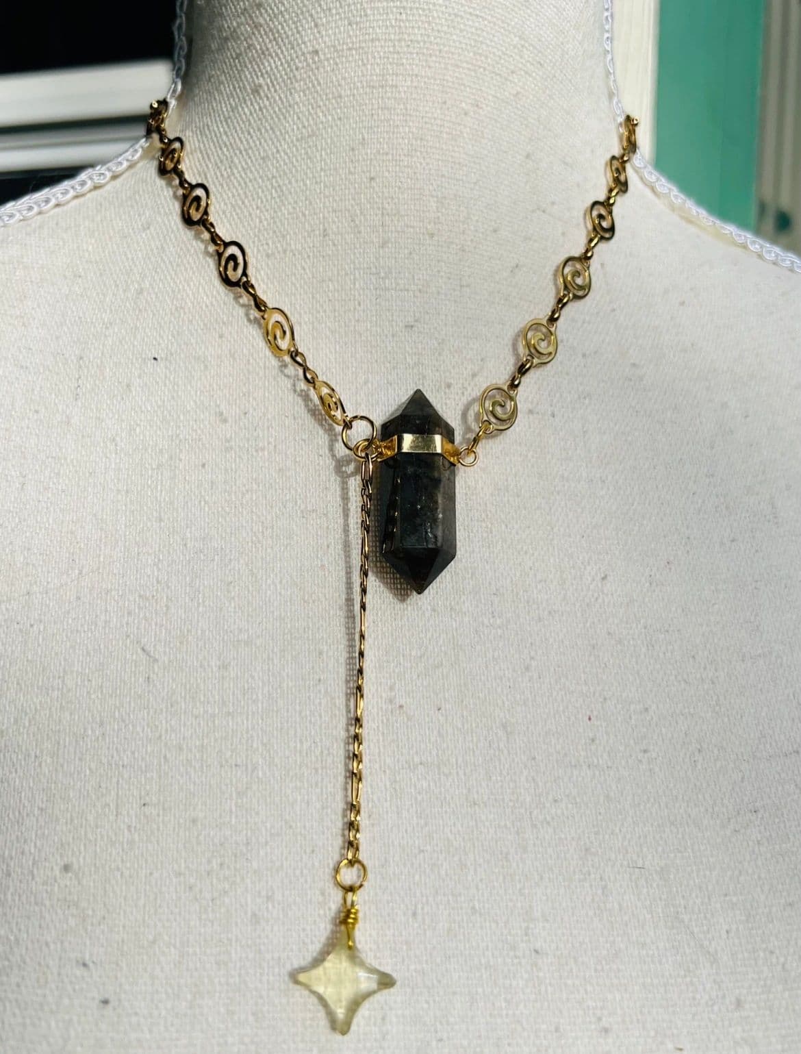 Labradorite Citrine Sparkle Necklace