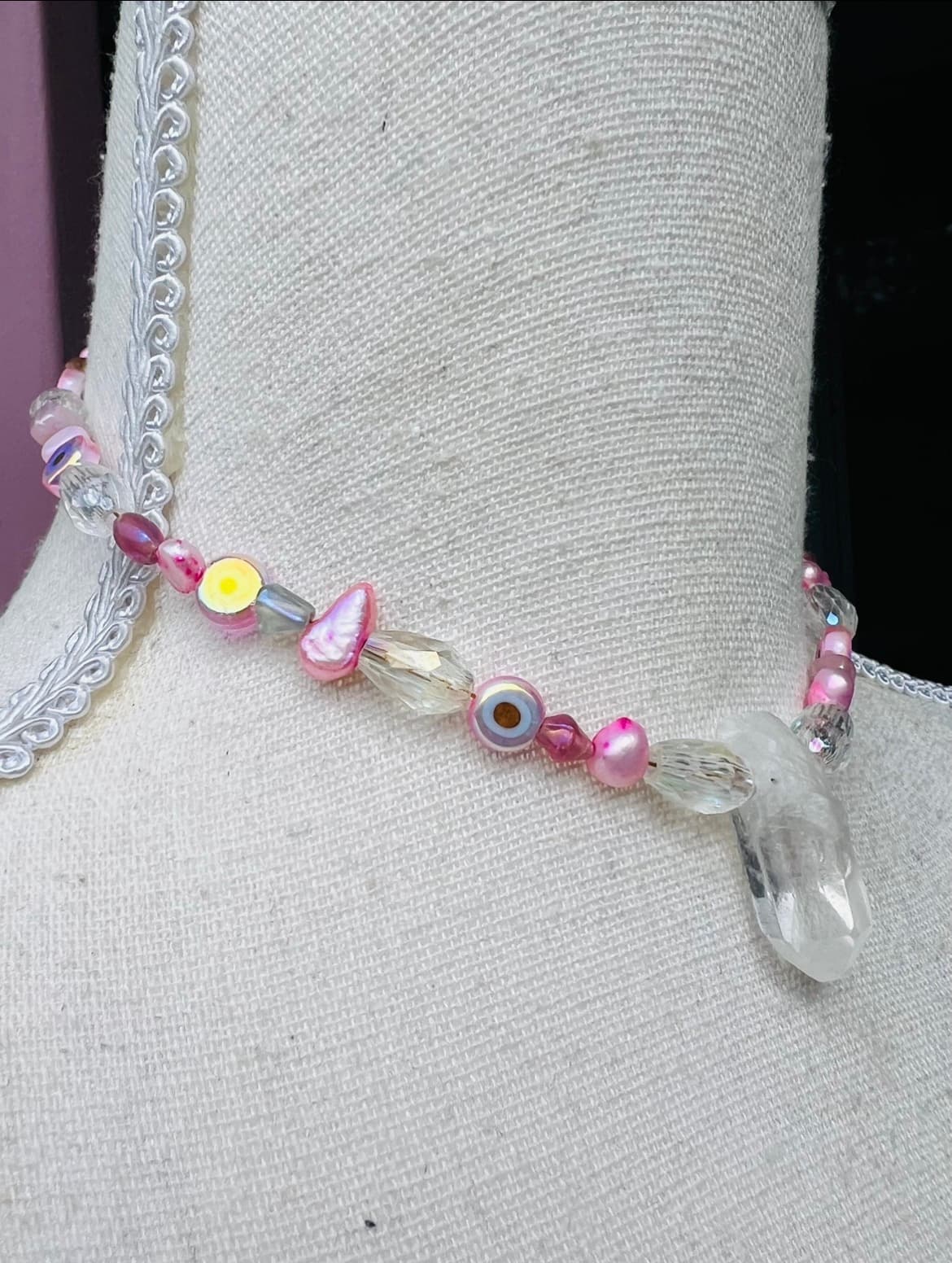 Mini Quartz Pink Choker