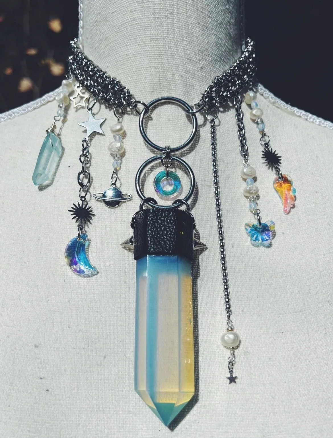 Opal Tower Choker