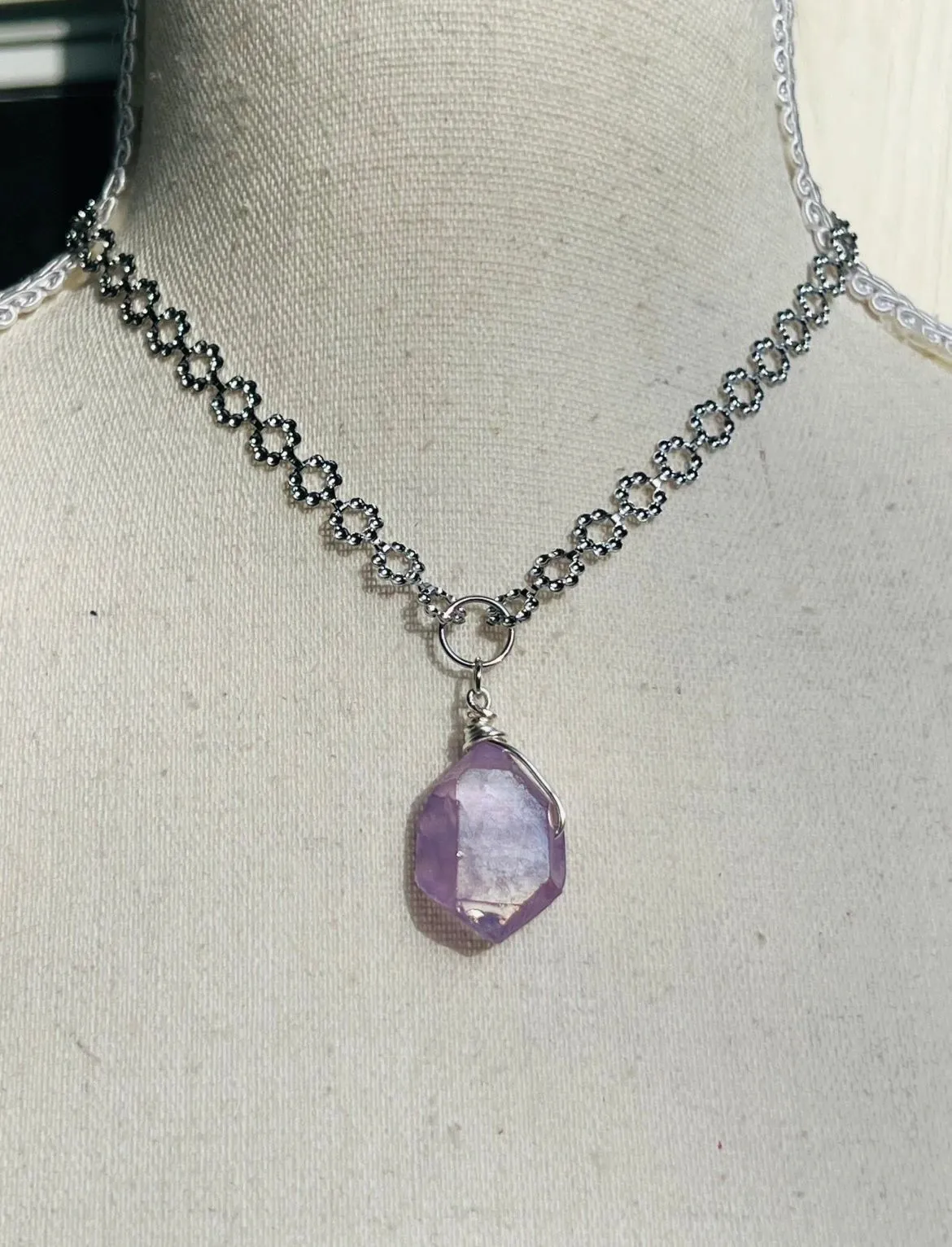 Purple Angel Aura Choker